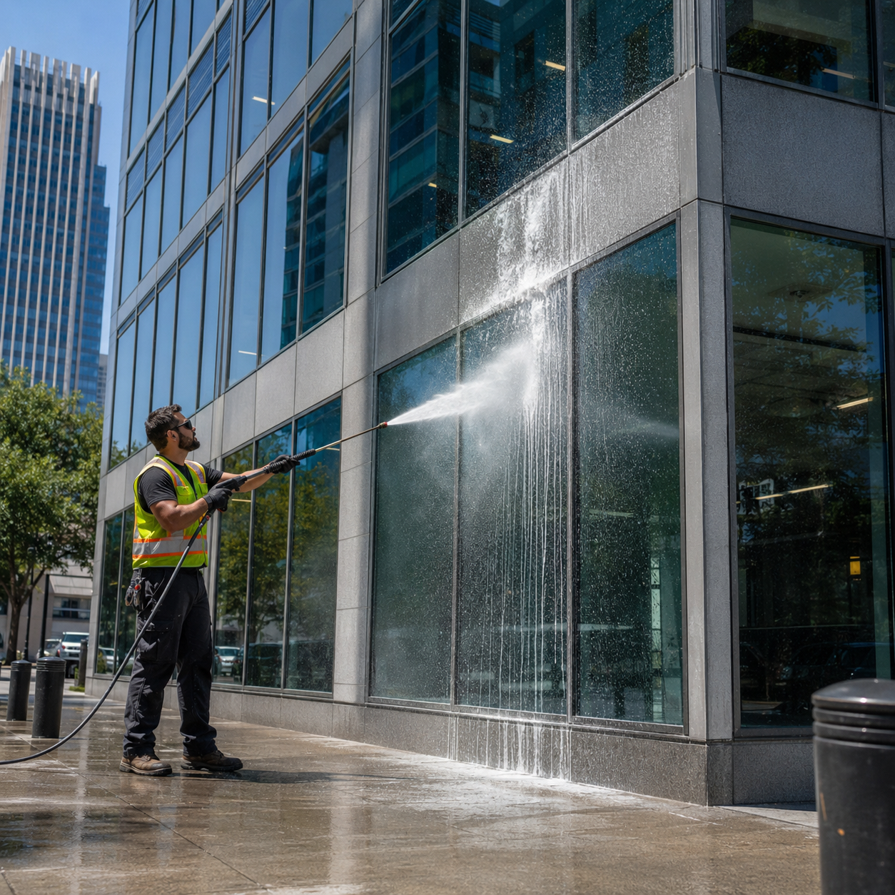 Commercial property cleaning